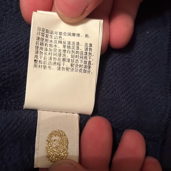 RARE: Bape Blue Shark Half Camo Hoodie. - Picture 5 of 5